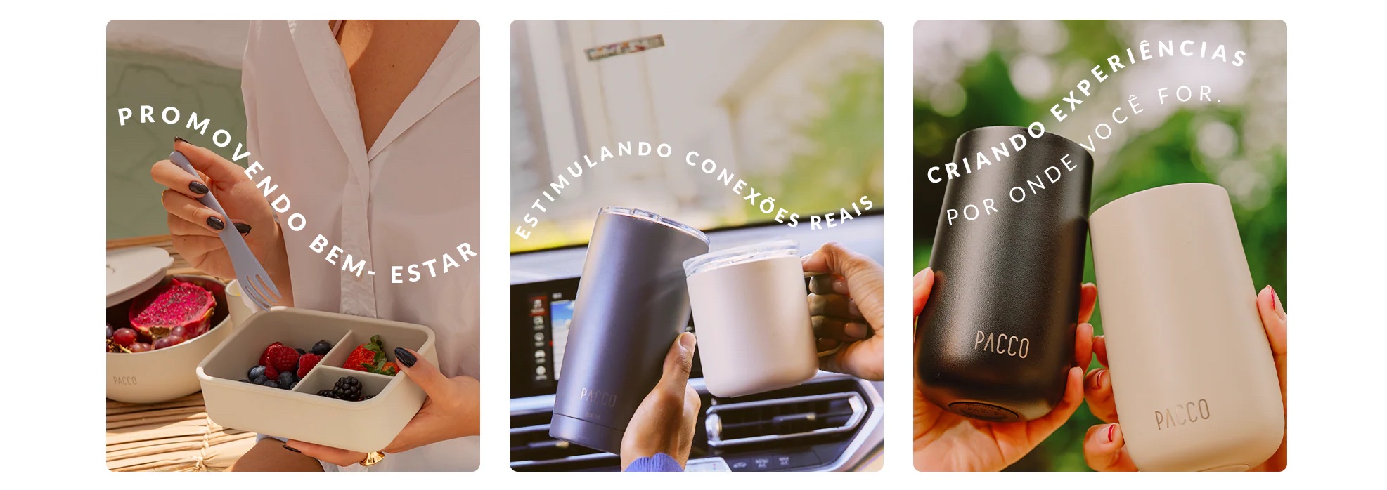 Promovendo bem-estar, estimulando conexões reais e criando experiências por onde você for